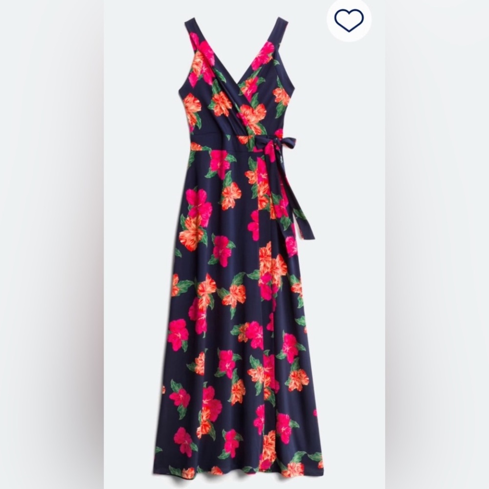 Market & Spruce Stitch Fix Women’s Floral Sleeveless Dress Faux Wrap EUC Size 2X